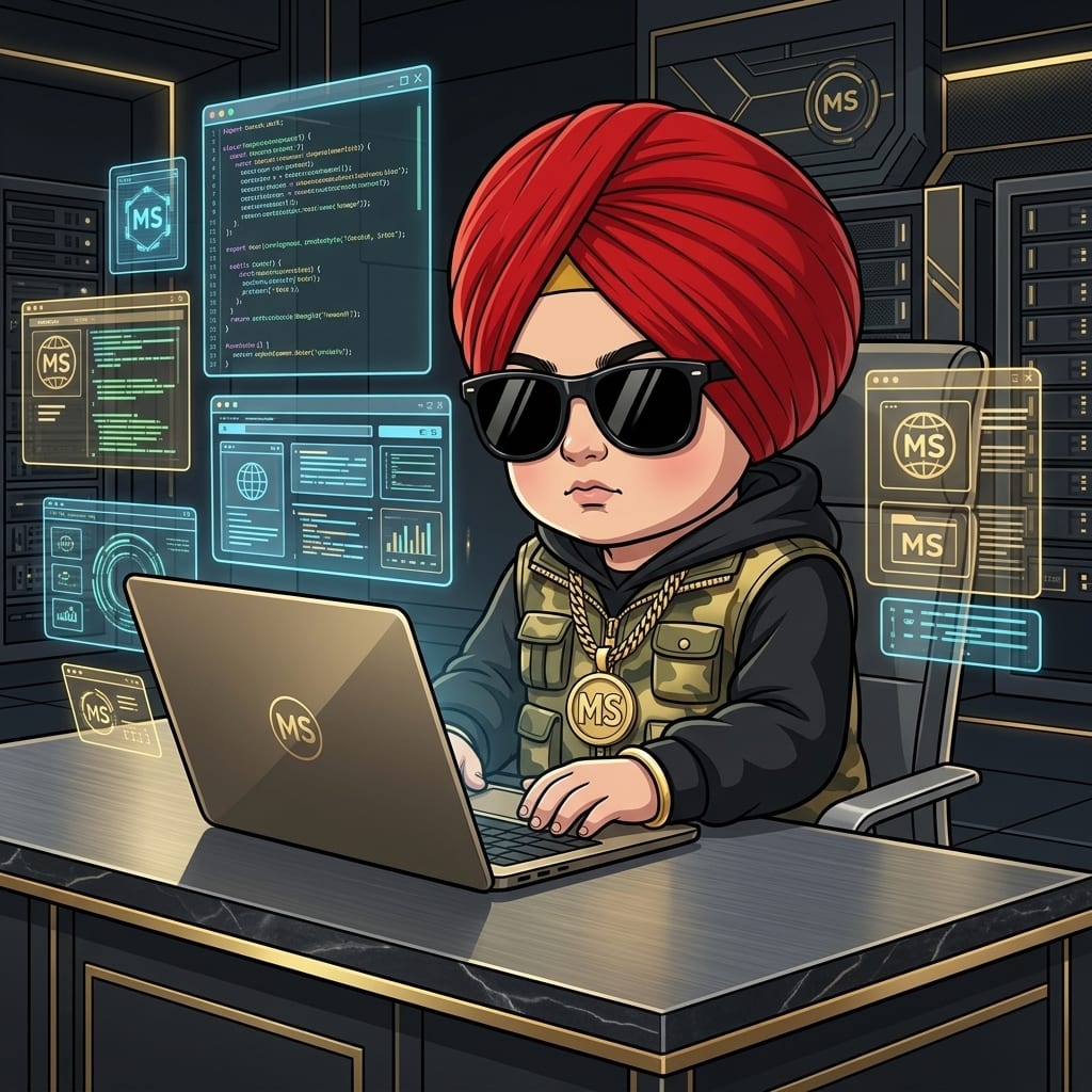 Manmohan Singh MS Webcraft brand mascot developer